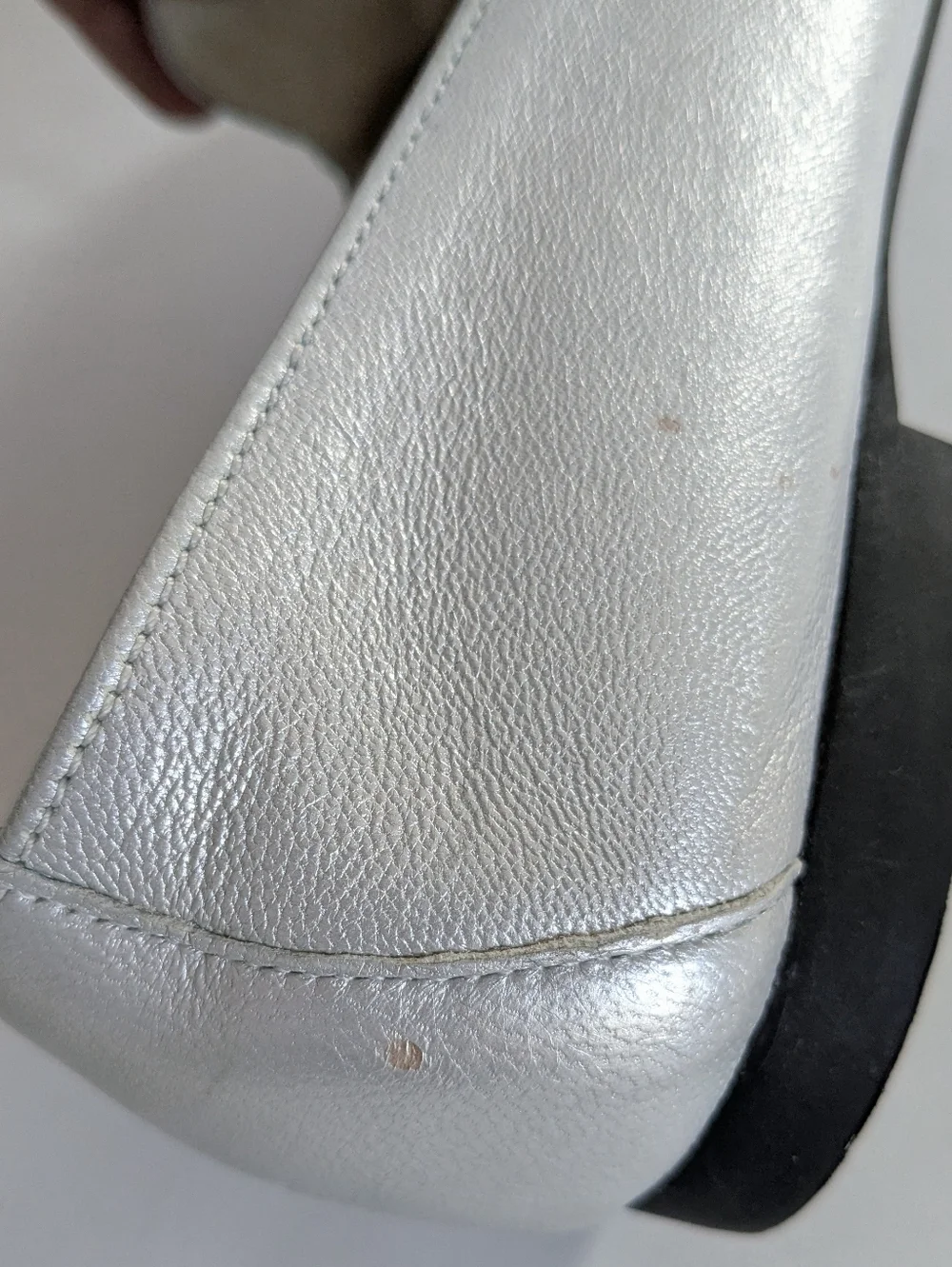 Paul Green Daphne Silver Loafers Size 8
